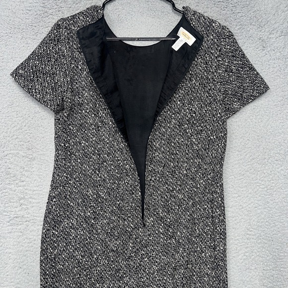 VTG Talbots 2pc Dress Blazer Set Sz 12 Houndstooth Tweed Wool Blend Academia USA - Picture 11 of 16